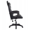 ΠΟΛΥΘΡΟΝΑ GAMING DARREN HM1203.10 ΜΑΥΡΟ-ΓΚΡΙ PVC & NYLON 60x60x120Υεκ.