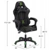 ΠΟΛΥΘΡΟΝΑ GAMING LOOT HM1204 ΜΑΥΡΟ-ΠΡΑΣΙΝΟ PVC & NYLON 60x60x120Υεκ.