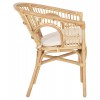 ΠΟΛΥΘΡΟΝΑ DAMPAR HM9929.04 RATTAN ΣΕ ΦΥΣΙΚΟ-ΛΕΥΚΟ ΜΑΞΙΛΑΡΙ 59x61x80Υεκ.