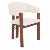 ΚΑΡΕΚΛΑ ZARRA HM9970.03 RUBBERWOOD ΣΕ ΚΑΡΥΔΙ-ΕΚΡΟΥ ΜΠΟΥΚΛΕ ΥΦΑΣΜΑ 55,5x59x81,5Υεκ