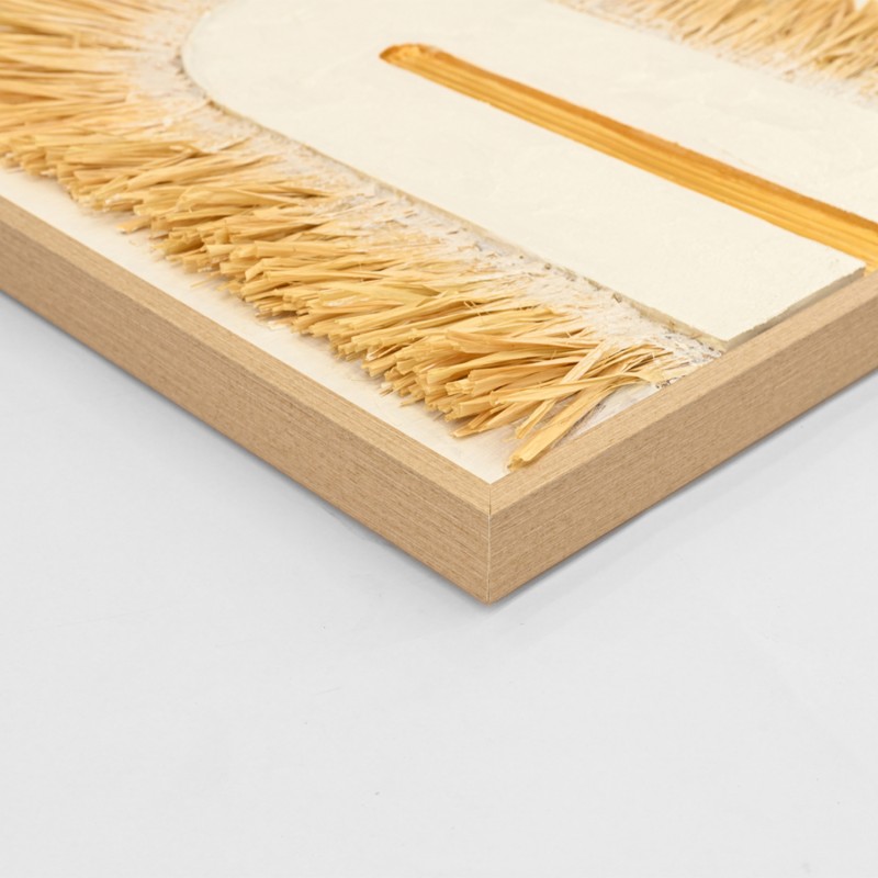 ΠΙΝΑΚΑΣ 3D HM4537.02 ΜΕ ΚΟΡΝΙΖΑ ΜΠΕΖ-ΚΑΜΒΑΣ ΛΕΥΚΟΣ-ΧΕΙΡΟΠΟΙΗΤΟΣ 80x3,5x120Υεκ.