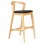 ΣΚΑΜΠΟ ΜΠΑΡ NAMI HM9952.01 RUBBERWOOD ΣΕ ΟΑΚ-ΜΑΥΡΟ PU 47,5x59x102,5Υεκ.