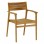 ΠΟΛΥΘΡΟΝΑ BOZZY HM9935 ΜΑΣΙΦ ΞΥΛΟ TEAK ΣΕ ΦΥΣΙΚΟ 58x61x80,5Υ