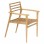 ΠΟΛΥΘΡΟΝΑ MOOSEN HM9936 ΜΑΣΙΦ ΞΥΛΟ TEAK ΣΕ ΦΥΣΙΚΟ 59x60x78,5Υ