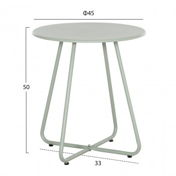 ΒΟΗΘΗΤΙΚΟ ΤΡΑΠΕΖΑΚΙ ΜΕΤΑΛΛΙΚΟ ΣΤΡΟΓΓΥΛΟ SAMMON HM6271.06 ΦΥΣΤΙΚΙ Φ45x50Υεκ