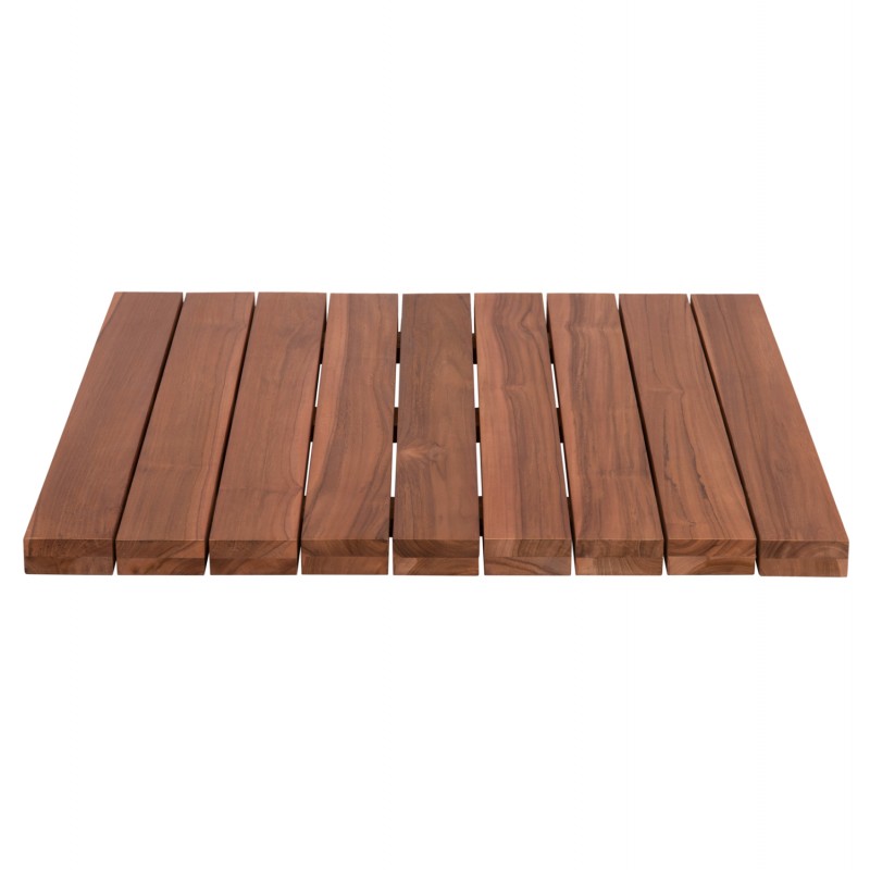 ΕΠΙΦΑΝΕΙΑ ΤΡΑΠΕΖΙΟΥ ΞΥΛΟ TEAK-ΦΥΣΙΚΟ ΤΕΤΡΑΓΩΝΗ HM6139 ΜΑΣΙΦ 80x80x4(πάχος)εκ.