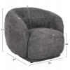 ΠΟΛΥΘΡΟΝΑ KARPEN HM9600.01 ΓΚΡΙ ΜΠΟΥΚΛΕ ΥΦΑΣΜΑ  93x87x78Υ εκ.