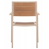 ΠΟΛΥΘΡΟΝΑ ΑΛΟΥΜΙΝΙΟΥ SAGA HM5127.04 ΣΑΜΠΑΝΙ ΜΕ POLYWOOD 55x52x86Yεκ.