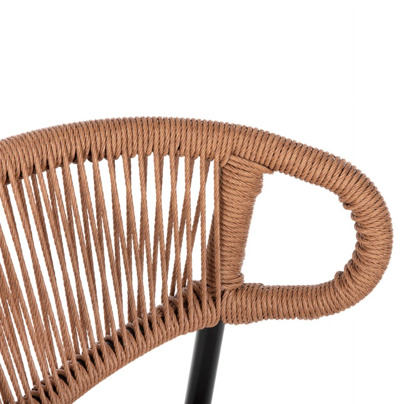 ΣΚΑΜΠΟ ΜΠΑΡ ΜΕΣ.ΥΨΟΥΣ EULO HM6087.03 ΑΛΟΥΜΙΝΙΟ ΜΑΥΡΟ-ΣΥΝΘ.RATTAN 60x56,5x99Υεκ.