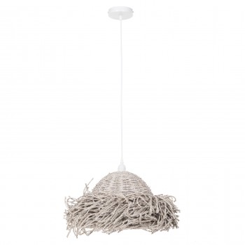 ΦΩΤΙΣΤΙΚΟ ΟΡΟΦΗΣ ΚΡΕΜΑΣΤΟ HM4349 SEAGRASS ΣΕ WHITEWASH ΧΡΩΜΑ Φ50x25-135Υεκ.