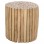 ΤΡΑΠΕΖΙ ΣΑΛΟΝΙΟΥ ΣΤΡΟΓΓΥΛΟ COOTER HM9865 ΚΛΑΔΙΑ TEAK-ΦΥΣΙΚΟ Φ39x40,5Υεκ.