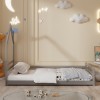 ΚΡΕΒΑΤΙ ΠΑΙΔΙΚΟ HOUSER HM676.05 τ.MONTESSORI ΞΥΛΟ ΠΕΥΚΟ ΓΚΡΙ- 190x90εκ