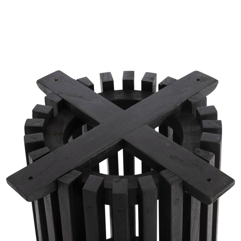 ΒΑΣΗ BAR STAND ΕΣΩΤ.ΧΩΡΟΥ ΜΕΣ.ΥΨΟΥΣ ΣΤΡΟΓΓΥΛΗ FRANTZ HM9857.12 MINDI ΞΥΛΟ ΣΕ ΜΑΥΡΟ Φ40x90Υεκ.