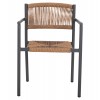 ΠΟΛΥΘΡΟΝΑ ΑΛΟΥΜΙΝΙΟΥ STER HM5786.12 ΑΝΘΡΑΚΙ-ΣΥΝΘ.RATTAN ΜΠΕΖ 55,5x53x78Υεκ.