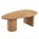 ΤΡΑΠΕΖΙ ΣΑΛΟΝΙΟΥ ΟΒΑΛ ALPER HM18327 MDF ΣΕ SONAMA ΧΡΩΜΑ 110x60x40Υεκ