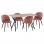 ΣΕΤ ΤΡΑΠΕΖΑΡΙΑΣ 5ΤΜΧ ALARICK HM21277 MDF TOP-ΒΕΛΟΥΔΟ ΣΑΠΙΟ ΜΗΛΟ & ΜΕΤΑΛΛΟ ΜΑΥΡΟ