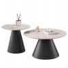 ΤΡΑΠΕΖΙΑ ΣΑΛΟΝΙΟΥ RIDGE(X) HM18307.02 SINTERED STONE TOPS--ΒΑΣΕΙΣ ΜΑΥΡΕΣ Φ50 & Φ70