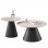 ΤΡΑΠΕΖΙΑ ΣΑΛΟΝΙΟΥ RIDGE(X) HM18307.02 SINTERED STONE TOPS--ΒΑΣΕΙΣ ΜΑΥΡΕΣ Φ50 & Φ70