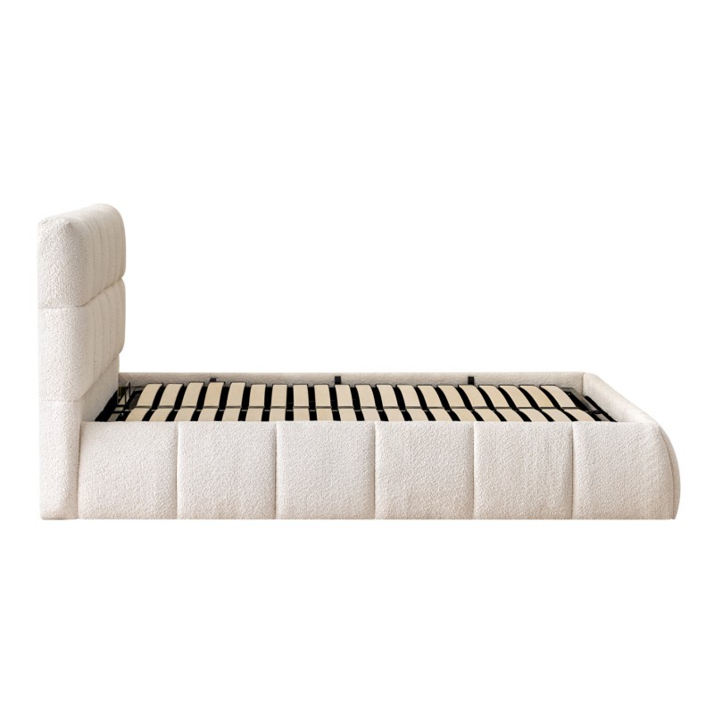 ΚΡΕΒΑΤΙ ΔΙΠΛΟ EDDY HM731.03 ΜΠΕΖ ΜΠΟΥΚΛΕ & ΑΠΟΘΗΚΕΥΤΙΚΟΣ ΧΩΡΟΣ--ΣΤΡΩΜΑ 160x200εκ