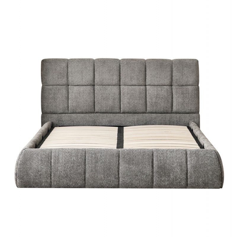 ΚΡΕΒΑΤΙ ΔΙΠΛΟ EDDY HM731.01 ΓΚΡΙ ΜΠΟΥΚΛΕ & ΑΠΟΘΗΚΕΥΤΙΚΟΣ ΧΩΡΟΣ--ΣΤΡΩΜΑ 160x200εκ