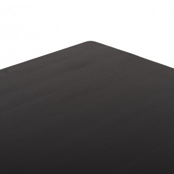 ΤΡΑΠΕΖΙ ΤΡΑΠΕΖΑΡΙΑΣ ΤΕΤΡΑΓΩΝΟ FRANTZ HM9458.02 MINDI ΞΥΛΟ ΜΑΥΡΟ 80x80x78Yεκ.