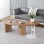 ΣΕΤ ΤΡΑΠΕΖΙ ΣΑΛΟΝΙΟΥ ΜΕ ΒΟΗΘΗΤΙΚΟ ALPER HM21262 MDF SONAMA-ΜΕΤΑΛΛΟ ΛΕΥΚΟ