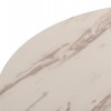 ΤΡΑΠΕΖΙ ΤΡΑΠΕΖΑΡΙΑΣ ROLLO HM9421.11 ΣΤΡΟΓΓΥΛΟ WHITE MARBLE Φ90x74Υεκ.