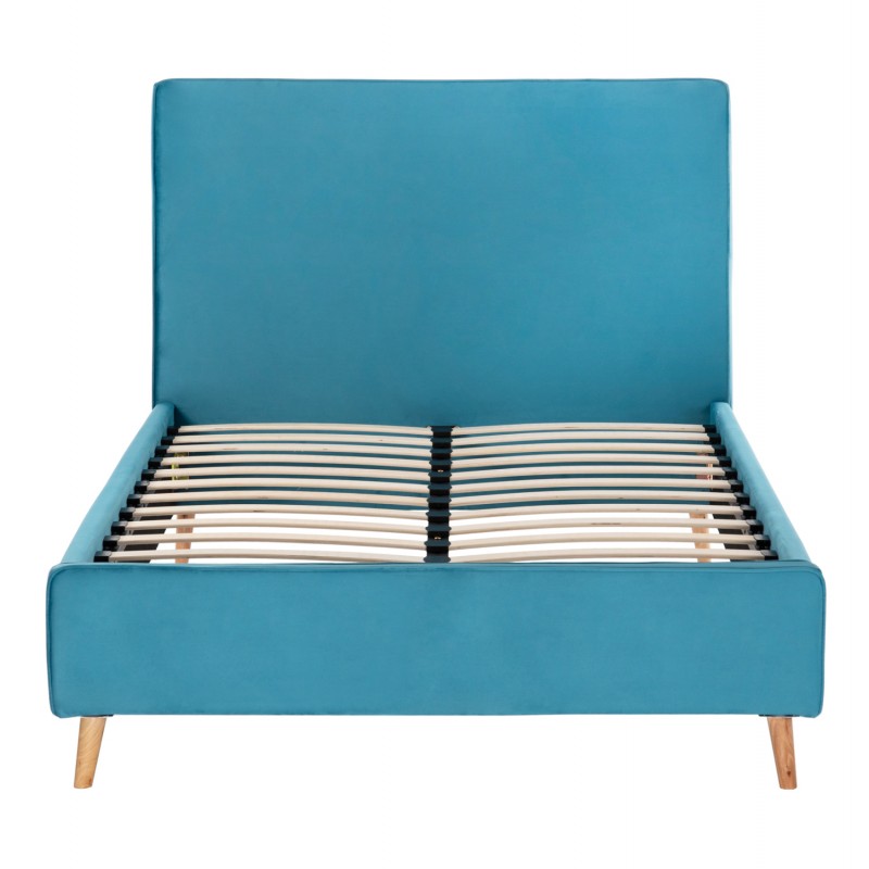 ΚΡΕΒΑΤΙ ΜΕ ΣΤΡΩΜΑ MAYLIN HM21281.02 ΤΙΡΚΟΥΑΖ ΒΕΛΟΥΔΟ--ΓΙΑ 120x200εκ