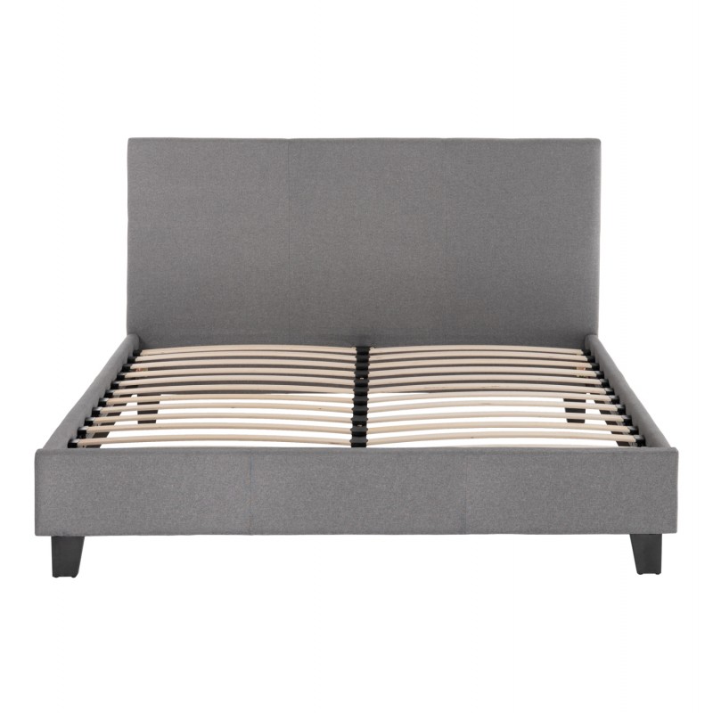 ΚΡΕΒΑΤΙ ΜΕ ΣΤΡΩΜΑ BECCA HM21283.04 ΓΚΡΙ ΥΦΑΣΜΑ--ΓΙΑ 150x200εκ