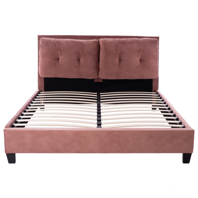 ΚΡΕΒΑΤΙ ΜΕ ΣΤΡΩΜΑ BILLIE HM21284.05 ΣΑΠΙΟ ΜΗΛΟ ΒΕΛΟΥΔΟ--ΓΙΑ 160x200εκ