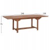 TΡΑΠΕΖΙ ΤΡΑΠΕΖΑΡΙΑΣ ΑΝΟΙΓΟΜΕΝΟ CRANDER HM6376 ΞΥΛΟ TEAK ΣΕ ΦΥΣΙΚΟ 180-240x100x76Υεκ
