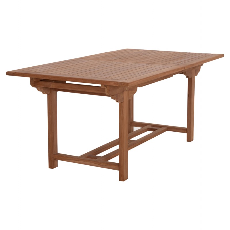 TΡΑΠΕΖΙ ΤΡΑΠΕΖΑΡΙΑΣ ΑΝΟΙΓΟΜΕΝΟ CRANDER HM6376 ΞΥΛΟ TEAK ΣΕ ΦΥΣΙΚΟ 180-240x100x76Υεκ