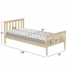 ΚΡΕΒΑΤΙ ΠΑΙΔΙΚΟ ΜΕ ΣΤΡΩΜΑ GIMLY HM21300 ΞΥΛΟ ΠΕΥΚΟΥ ΣΕ ΦΥΣΙΚΟ ΓΙΑ ΣΤΡΩΜΑ 90x190εκ
