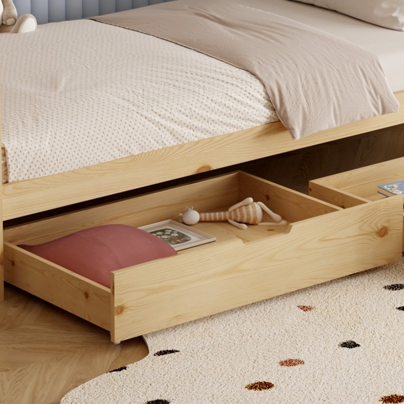 ΚΡΕΒΑΤΙ ΠΑΙΔΙΚΟ ΜΕ ΣΤΡΩΜΑ KLARICE HM21305 ΞΥΛΟ ΠΕΥΚΟΥ ΣΕ ΦΥΣΙΚΟ--ΣΤΡΩΜΑ 90x190εκ