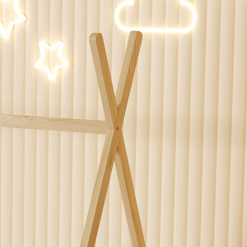 ΚΡΕΒΑΤΙ ΠΑΙΔΙΚΟ ΜΕ ΣΤΡΩΜΑ MUNK HM21306 ΞΥΛΟ ΠΕΥΚΟΥ ΣΕ ΦΥΣΙΚΟ--ΣΤΡΩΜΑ 90x190εκ