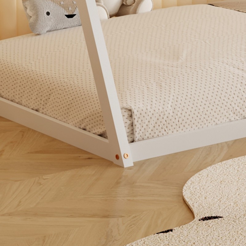 ΚΡΕΒΑΤΙ ΠΑΙΔΙΚΟ ΜΕ ΣΤΡΩΜΑ MUNK HM21306.01 ΞΥΛΟ ΠΕΥΚΟΥ ΣΕ ΛΕΥΚΟ--ΣΤΡΩΜΑ 90x190εκ