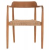 ΠΟΛΥΘΡΟΝΑ ΤΡΑΠΕΖΑΡΙΑΣ ROBBY HM18350 ΞΥΛΟ TEAK & ΣΧΟΙΝΙ VIRO ΦΥΣΙΚΟ 55x50x71Υεκ.