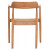 ΠΟΛΥΘΡΟΝΑ ΤΡΑΠΕΖΑΡΙΑΣ ROBBY HM18350 ΞΥΛΟ TEAK & ΣΧΟΙΝΙ VIRO ΦΥΣΙΚΟ 55x50x71Υεκ.
