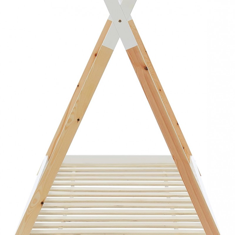 ΚΡΕΒΑΤΙ ΠΑΙΔΙΚΟ ΜΕ ΣΤΡΩΜΑ MUNK HM21308 ΞΥΛΟ ΠΕΥΚΟΥ ΦΥΣΙΚΟ-ΛΕΥΚΟ--ΣΤΡΩΜΑ 90x190εκ