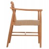 ΠΟΛΥΘΡΟΝΑ ΤΡΑΠΕΖΑΡΙΑΣ ROBIN HM18351 ΞΥΛΟ TEAK & ΣΧΟΙΝΙ VIRO ΦΥΣΙΚΟ 53,5x60x78Υεκ