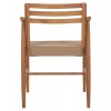 ΠΟΛΥΘΡΟΝΑ ΤΡΑΠΕΖΑΡΙΑΣ ROBIN HM18351 ΞΥΛΟ TEAK & ΣΧΟΙΝΙ VIRO ΦΥΣΙΚΟ 53,5x60x78Υεκ