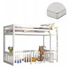 ΚΟΥΚΕΤΑ ΠΑΙΔΙΚΗ ΜΕ ΠΑΡΚΑΚΙ PLAYKID HM21312.01 ΞΥΛΟ ΠΕΥΚΟΥ ΛΕΥΚΟ--ME ΣΤΡΩΜΑ 90x190εκ