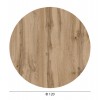 ΕΠΙΦΑΝΕΙΑ ΤΡΑΠΕΖΙΟΥ HPL ΣΤΡΟΓΓΥΛΗ HM6351.36 SONAMA OAK Φ120εκ.