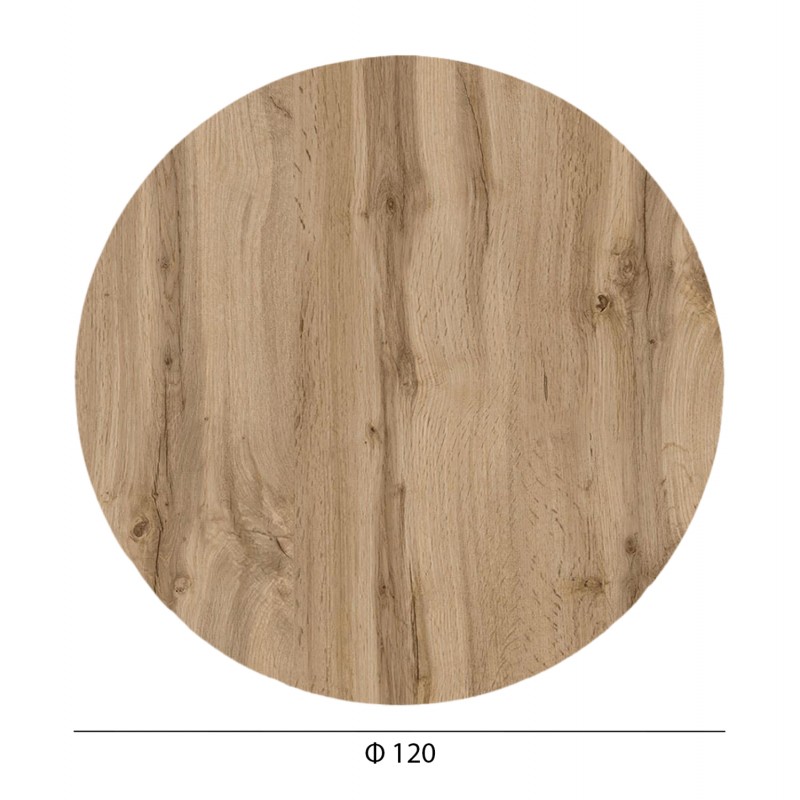 ΕΠΙΦΑΝΕΙΑ ΤΡΑΠΕΖΙΟΥ HPL ΣΤΡΟΓΓΥΛΗ HM6351.36 SONAMA OAK Φ120εκ.