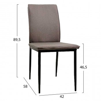ΚΑΡΕΚΛΑ ΤΡΑΠΕΖΑΡΙΑΣ PERKY HM18347.03 ΚΑΦΕ ΥΦΑΣΜΑ-ΜΕΤΑΛ. ΠΟΔΙΑ ΜΑΥΡΑ 42x58x89,5Υεκ