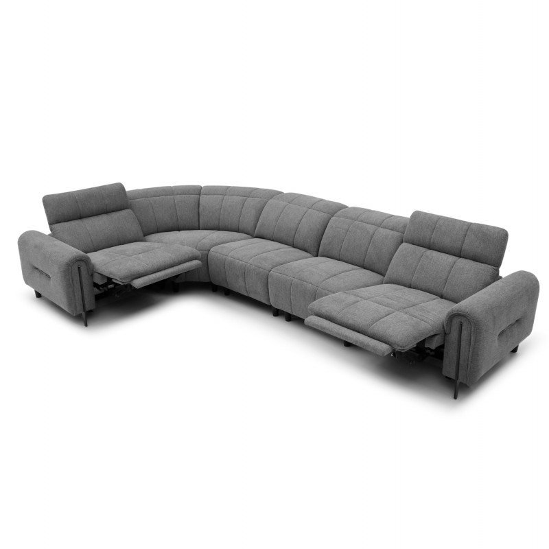 ΓΩΝΙΑΚΟΣ ΚΑΝΑΠΕΣ ΜΕ RECLINE ORACLE HM3290.01 ΓΚΡΙ ΥΦΑΣΜΑ 293x293x98Υεκ.
