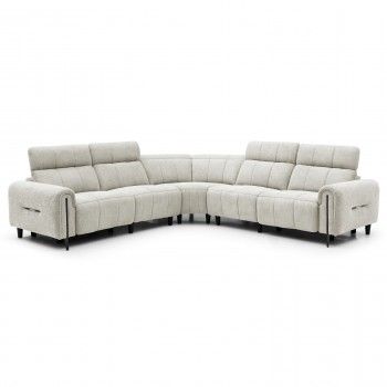 ΓΩΝΙΑΚΟΣ ΚΑΝΑΠΕΣ ΜΕ RECLINE ORACLE HM3290.02 ΜΠΕΖ ΥΦΑΣΜΑ 293x293x98Υεκ.