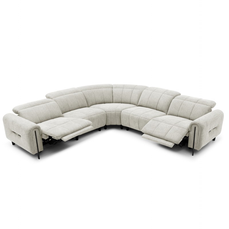 ΓΩΝΙΑΚΟΣ ΚΑΝΑΠΕΣ ΜΕ RECLINE ORACLE HM3290.02 ΜΠΕΖ ΥΦΑΣΜΑ 293x293x98Υεκ.
