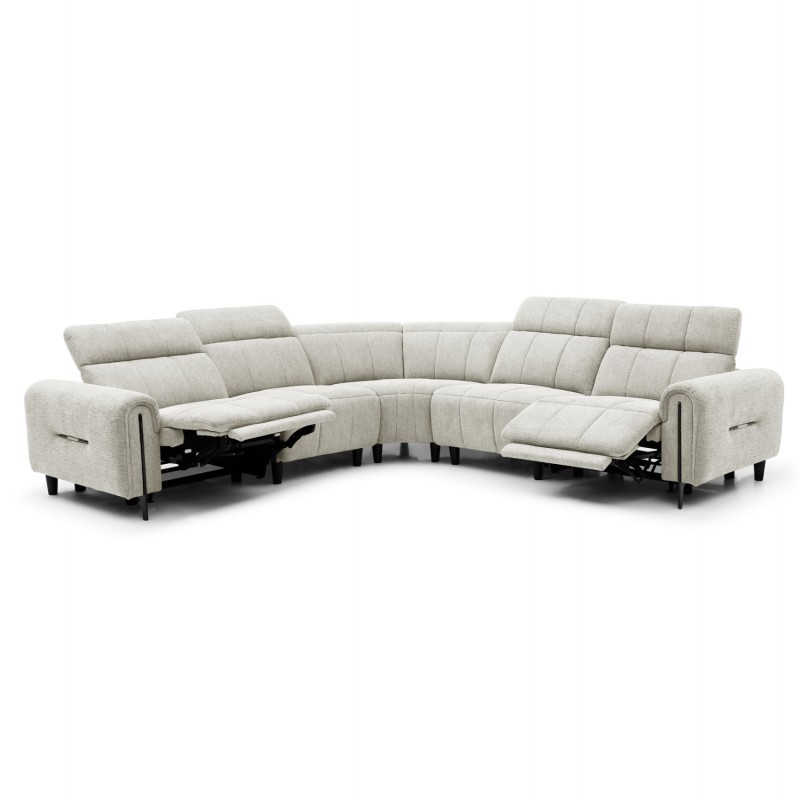 ΓΩΝΙΑΚΟΣ ΚΑΝΑΠΕΣ ΜΕ RECLINE ORACLE HM3290.02 ΜΠΕΖ ΥΦΑΣΜΑ 293x293x98Υεκ.
