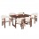 ΣΕΤ ΤΡΑΠΕΖΑΡΙΑΣ 7ΤΜΧ ZARRA HM21338.01 ΤΡΑΠΕΖΙ ΑΠΟ MDF--ΚΑΡΕΚΛΕΣ ΜΕ ΜΠΟΥΚΛΕ ΥΦΑΣΜΑ